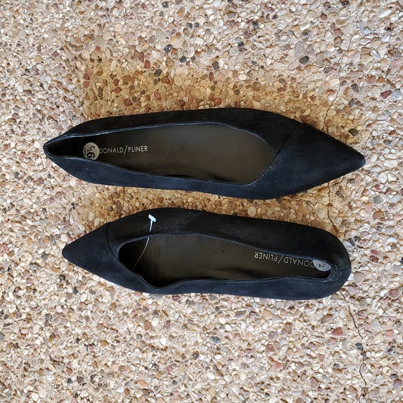 Donald Pliner Palma Black Suede Pointed-toe Flats, Size 9.5, NWOT - Picture 6 of 6
